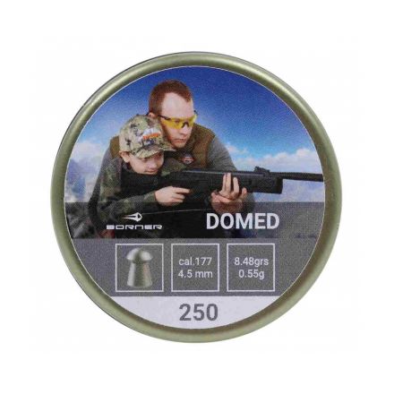Пули Borner Domed 4,5 мм, 0,55 грамм, 250 штук